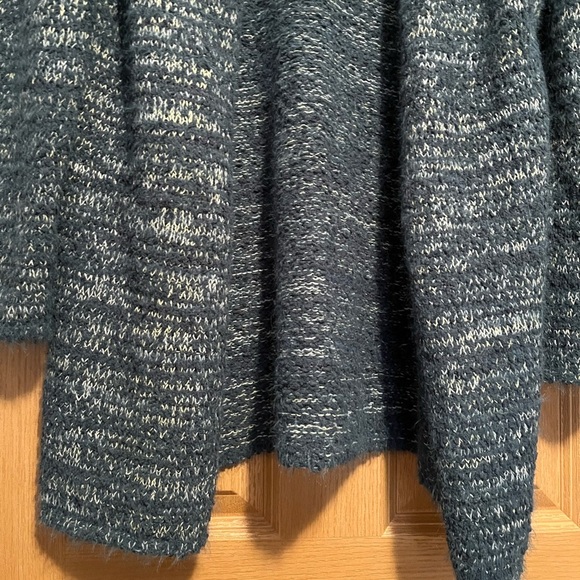Loft Blue Marled Flecked Open Cardigan Sweater - Picture 2 of 10